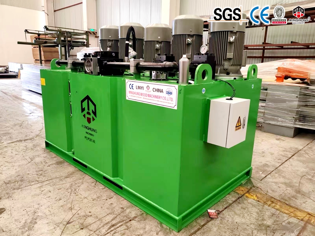 Auto plywood hot press with loader and unloader