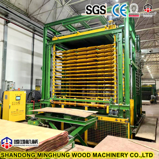 High Precision Plywood Hot Press Machine with Automatic Feeding Table Thickness Tolerance ±0.1mm 