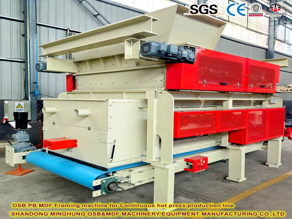 MINGHUNG MDF Froming machine for Continuous hot press production line