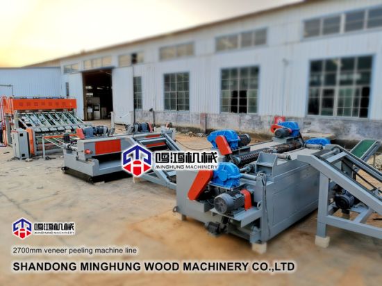 8feet Wood Veneer Manufacturing Log Peeling Machine