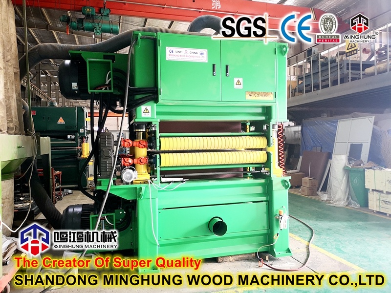 Double Sides Plywood Sanding Calibrating Machine with Good Sanding Belt