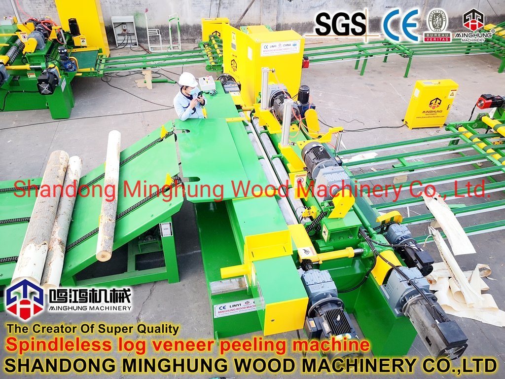 Veneer Peeling Line Wood Working Veneer Lathe