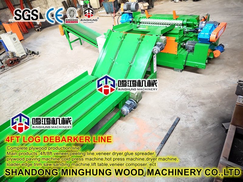 Timber Wood Log Debarker with Waste Conveyor