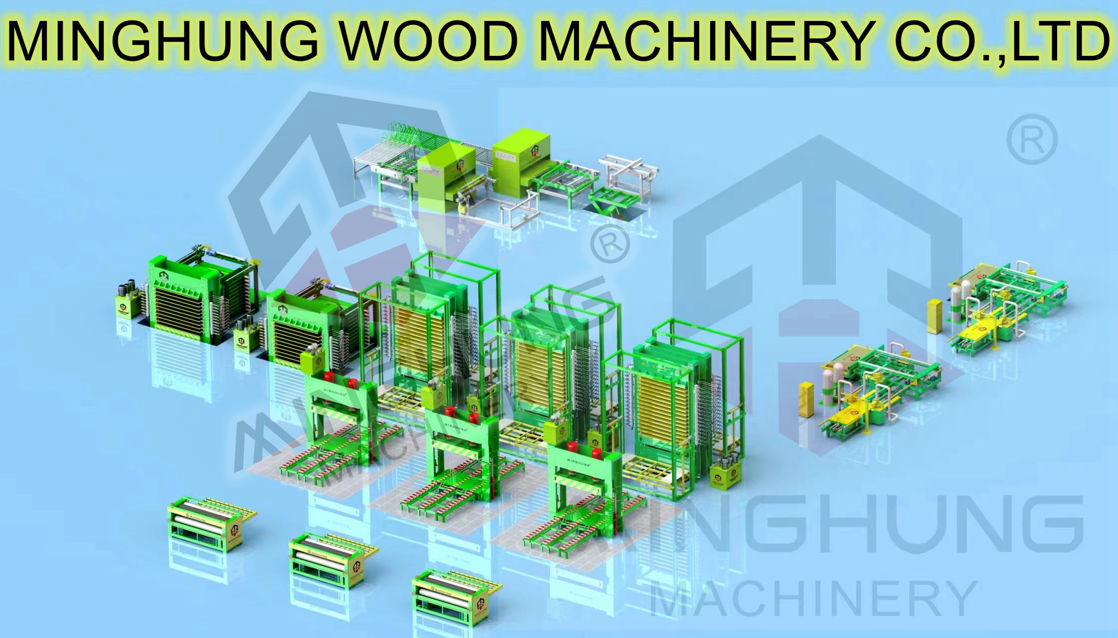 China MINGHUNG plywood machine