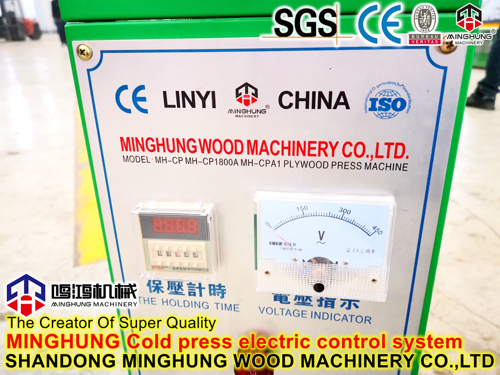 Electronic control system for cold press machine