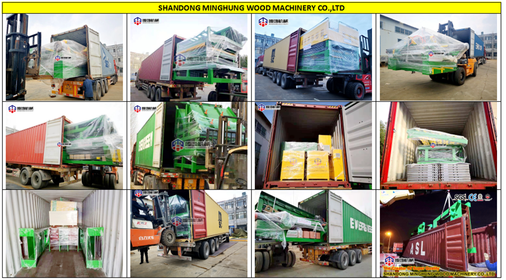 MINGHUNG plywood machine loading