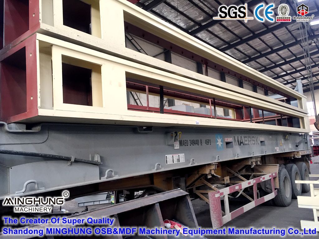 chipboard hot press deliver from China factory