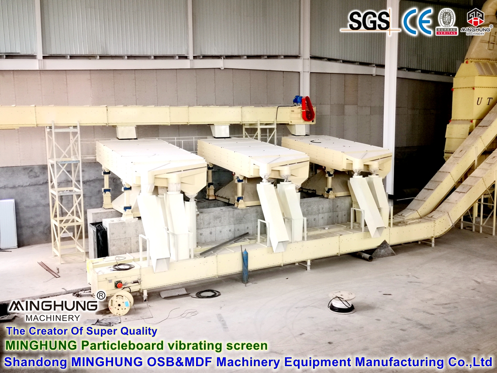 Particleboard vibrating screen