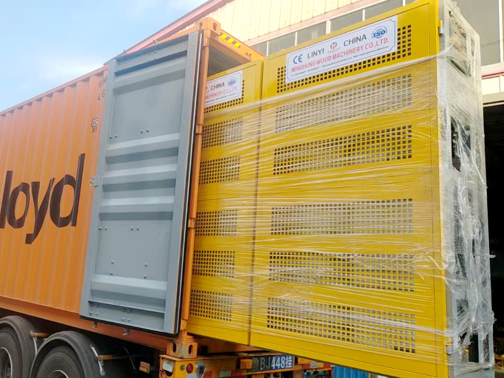 Delivery of plywood machinery (5)