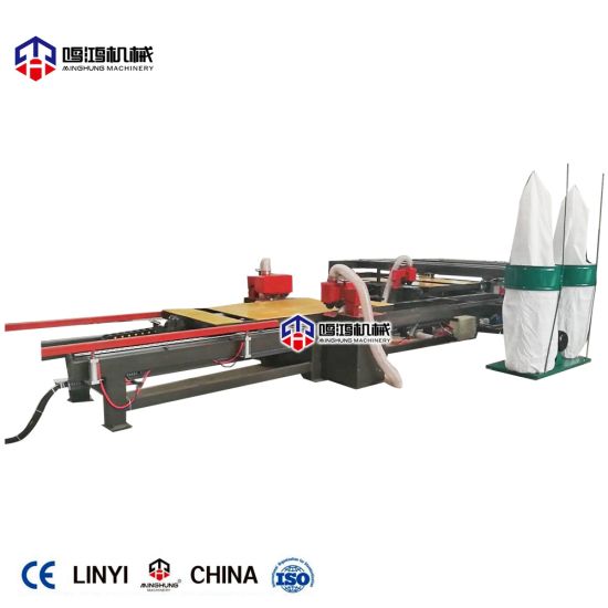 Automatic Plywood Edge Trimming Saw with Infrared Guide