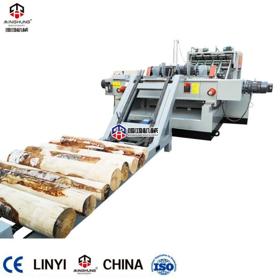 CNC Spindleless Rotary Wood Veneer Peeling Machine Lathe