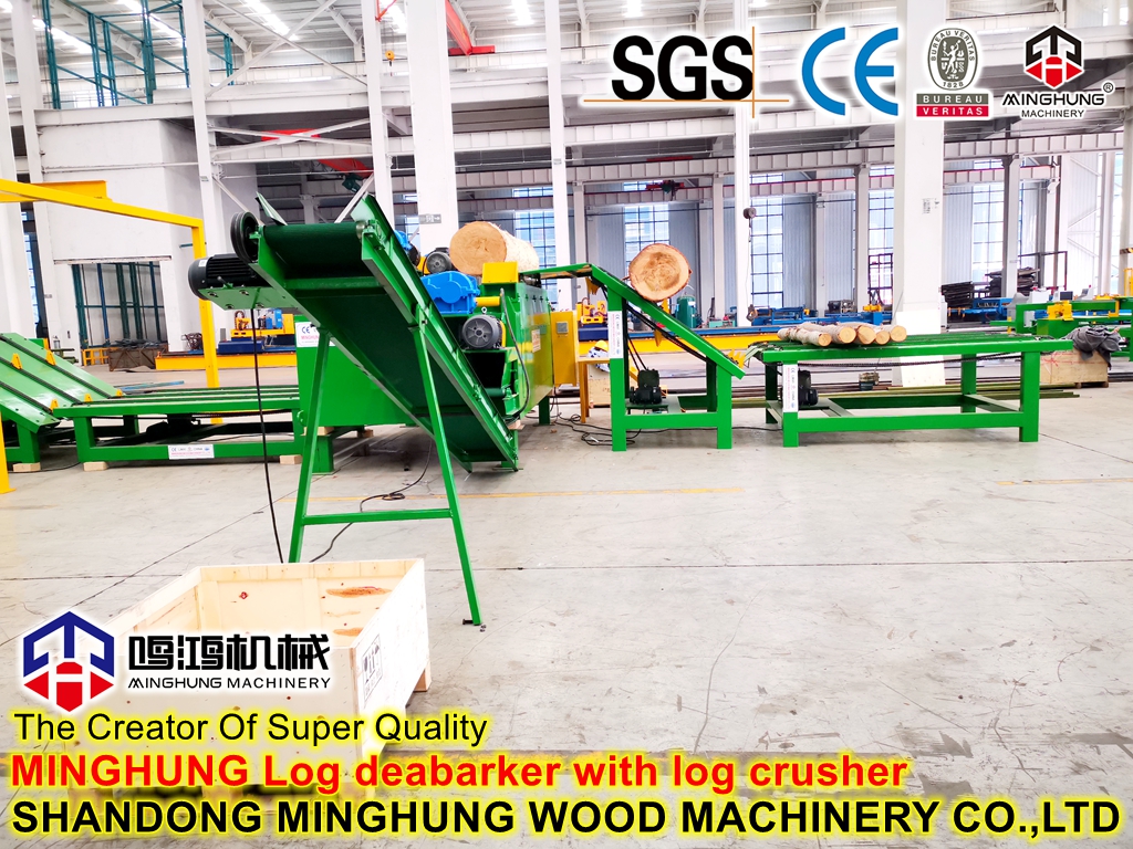 MINGHUNG heavy strong log deabarker with log crusher