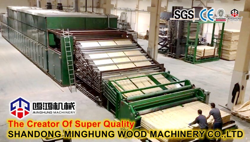 4 Floors Roller Type Veneer Dryer for Big Production Capacity