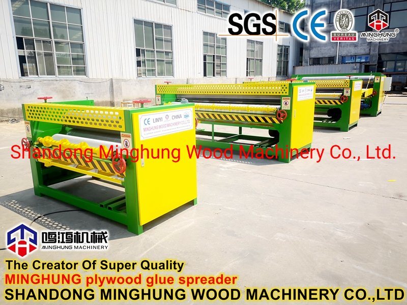 Rubber Roller Plywood Glue Spreader Machine