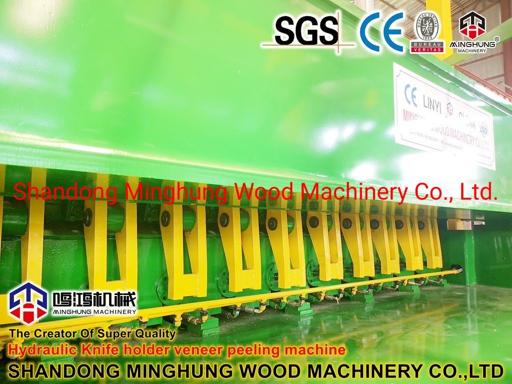 Strong 2700mm Wood Log Peeling Machine with Hydraulic Knife Holder