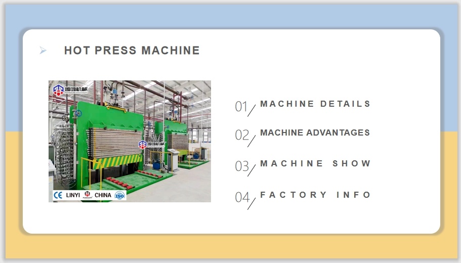 Plywood Veneer Hot Press Machine for Fancy Construction Plywood
