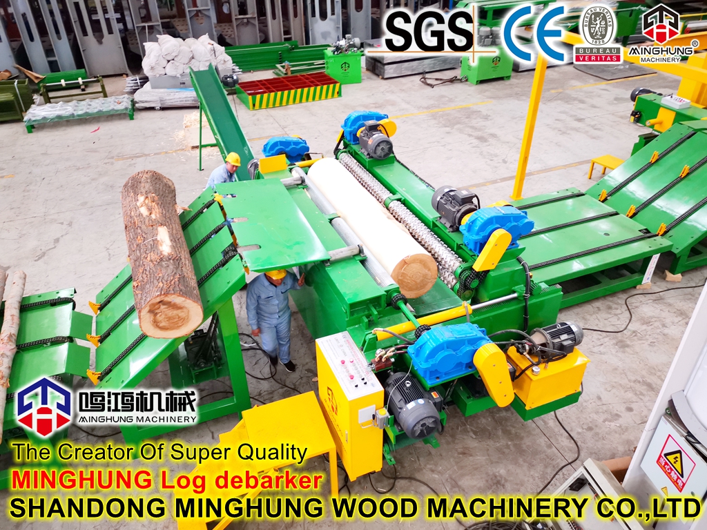  Heavy-Duty Wood Bark Removing Machine: Log Debarker Debarking Machine / Log Peeling Rounding Machine for Peeling Logs 