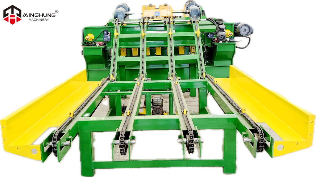 log loader for veneer making machine