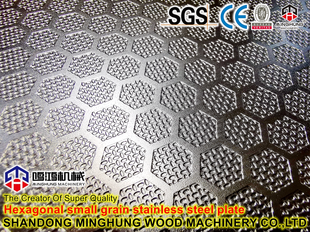 Hexagonal stainless steel plate
