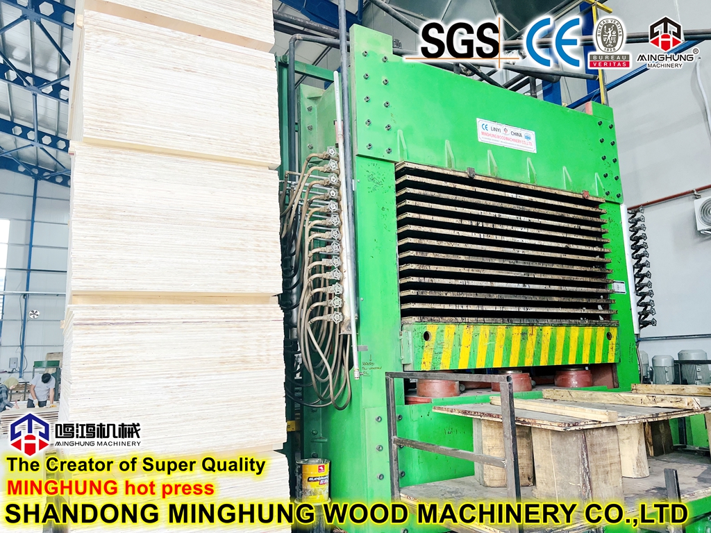 800ton 12 Layers Hydraulic Woodworking Plywood Hot Press Machine 