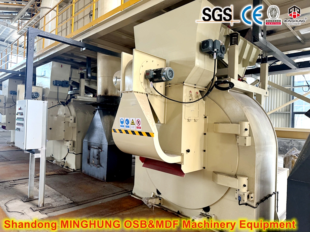 disc chipper for particle board production