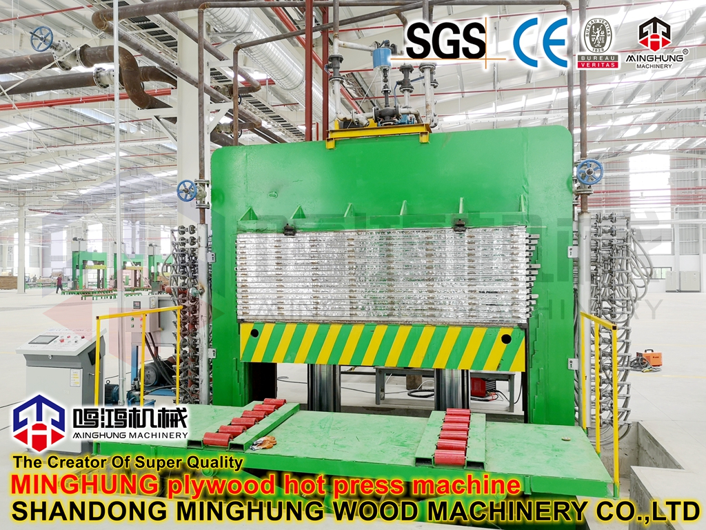 minghung plywood hot press machine