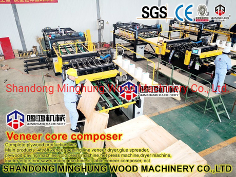 Automatic Veneer Core Builder Machine for Jointing Pywood Veneer ...