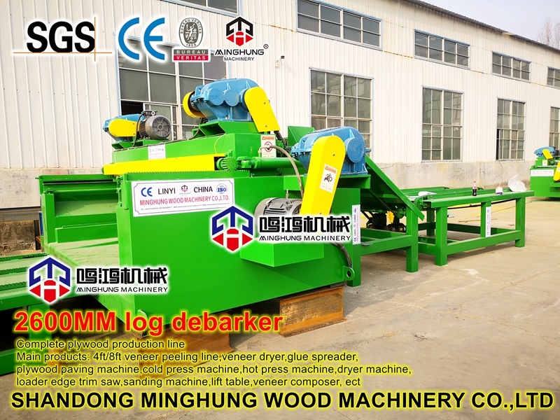 4feet Wood Log Peeler Debarker Machine