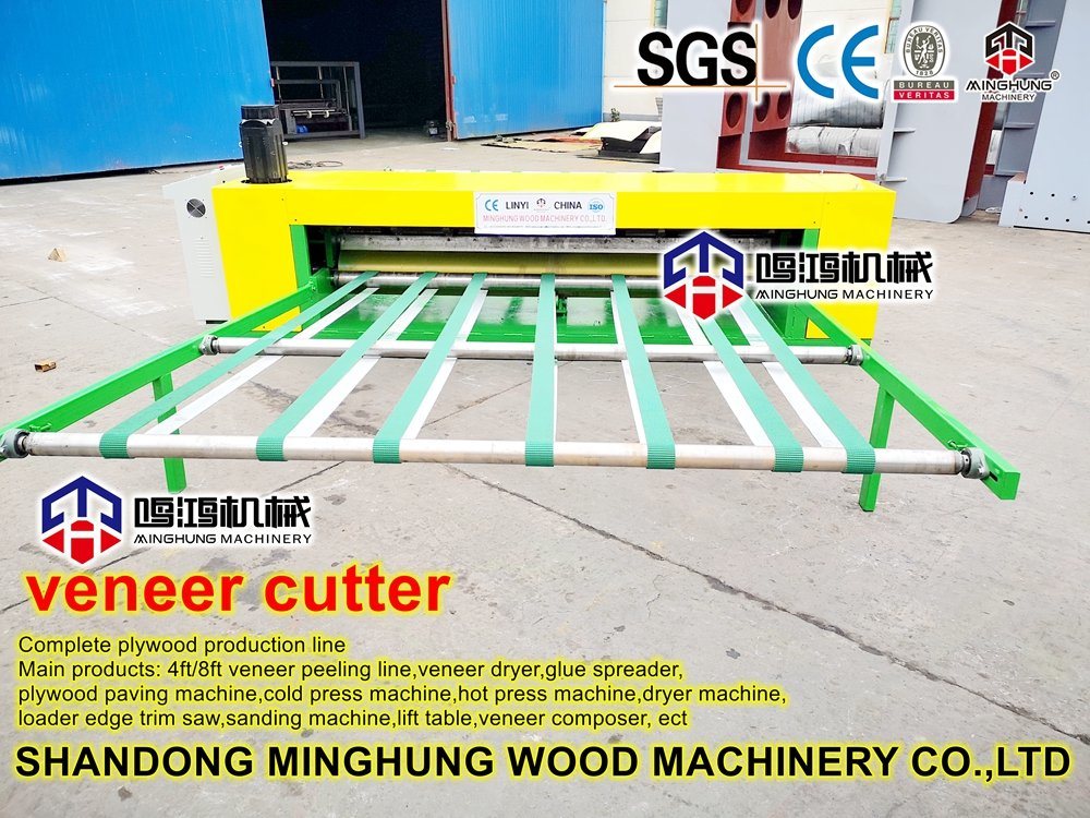 Automatic Veneer Cutter Working with Spindle & Spindleless Peeling Machine