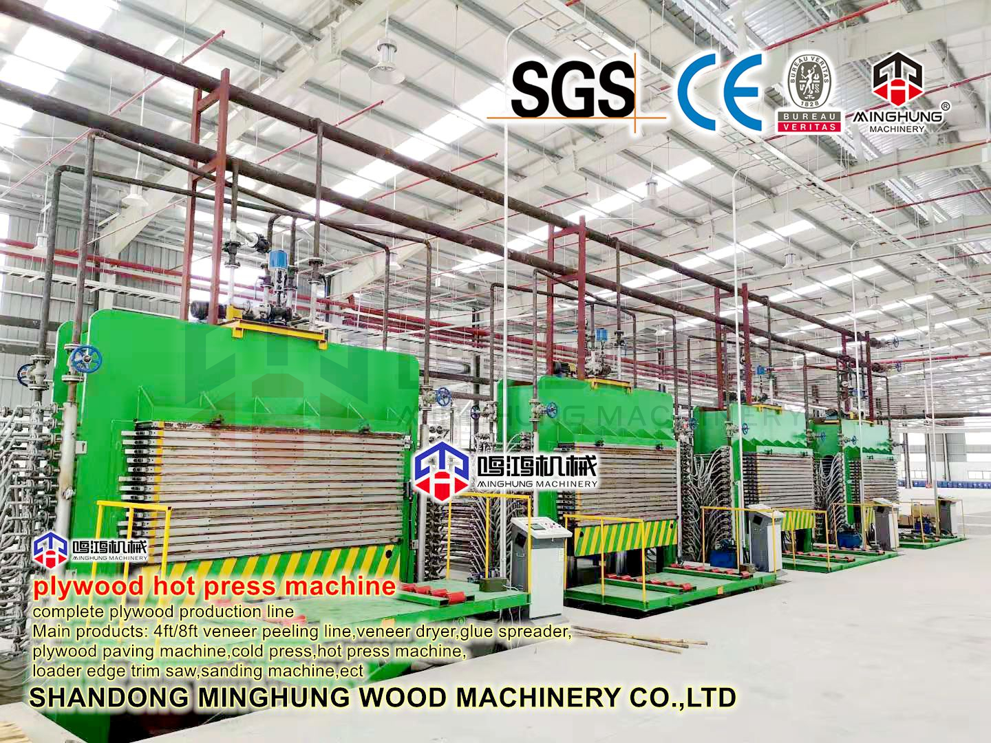 Automatic Lift and Down Oil/Steam Hot Press Machine for Making Plywood