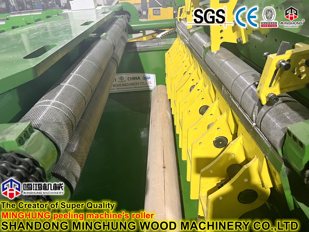 hydraulic knife system for peeling machine