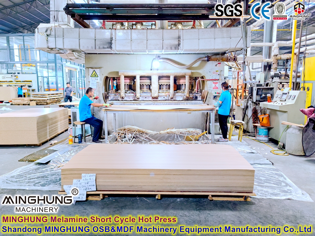 Melamine Particle board Short Cycle Hot Press Machine