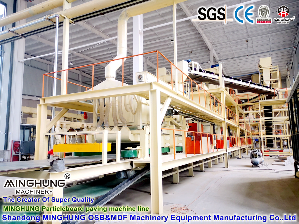 Waterproof Particleboard Woodworking Machinery OSB Production Line Equipment