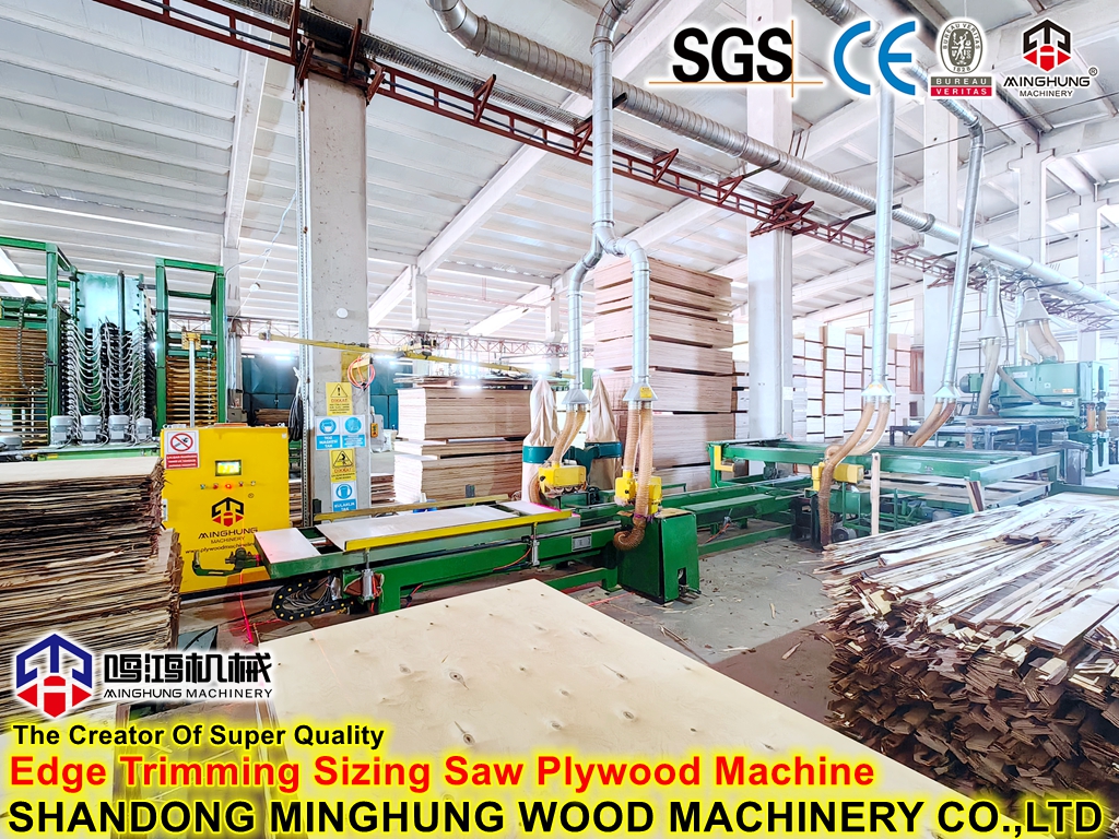 Sizing Machine Edge Cutting Machine for 1525*1525mm Plywood Manufacturing
