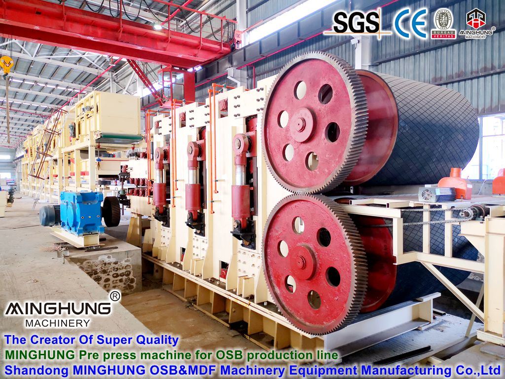 China Minghung Particleboard Production Line Pre Press Machine 