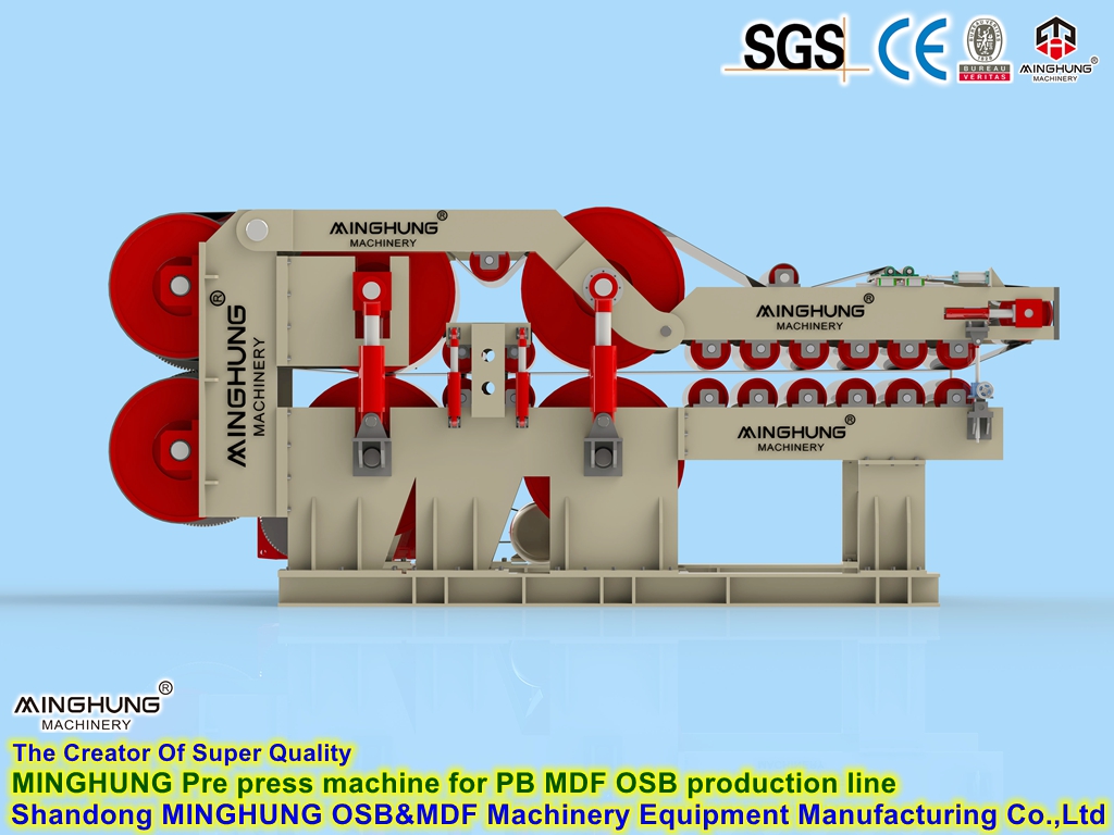 MINGHUNG oriented strand board pre pressing