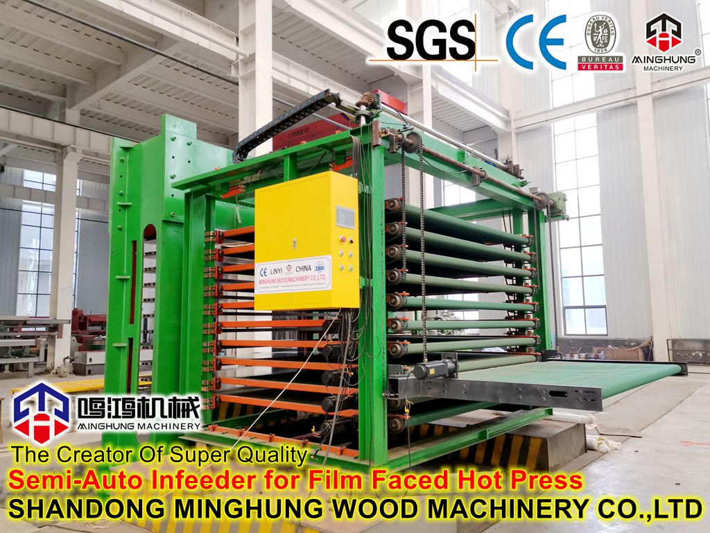 Melamine Plywood Machine Hot Press with Stainless Steel Plates - SHANDONG  MINGHUNG WOOD MACHINERY CO.,LTD