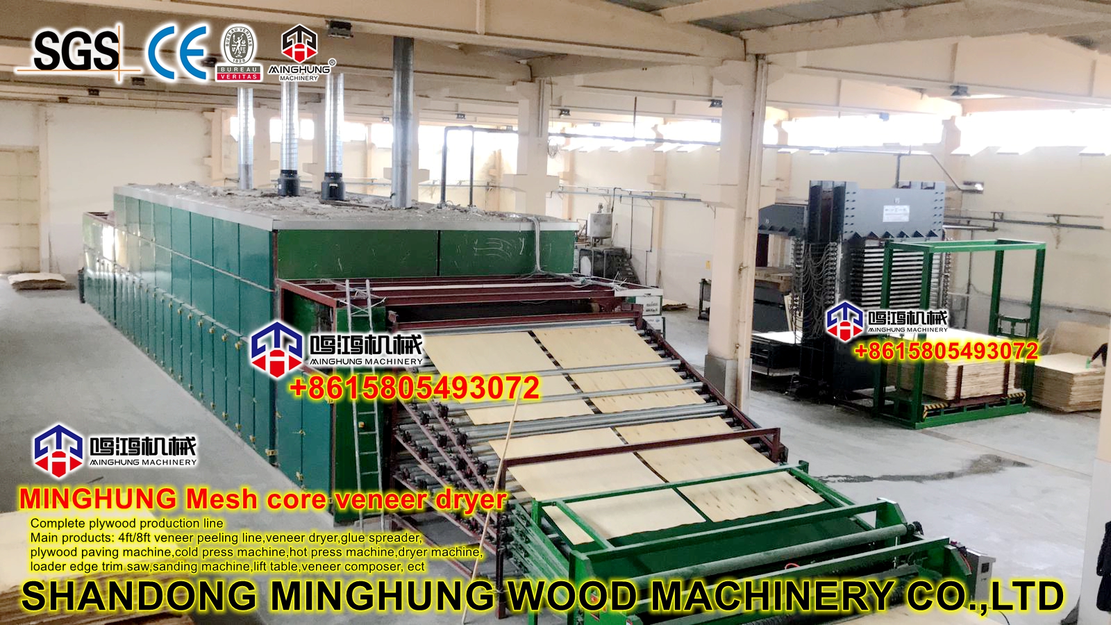 mesh dryer for wood veneer