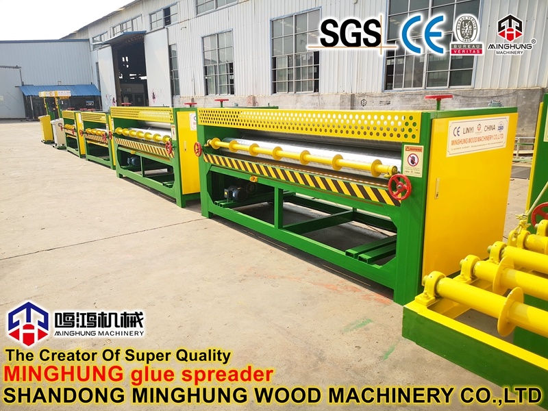 Veneer Glue Spreader Gluing Machine for Plywood Production