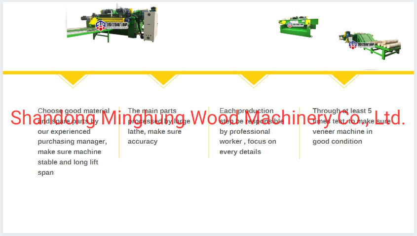 Trunks Log Peeling Machine for Rotary Cut Peeled Veneer Production