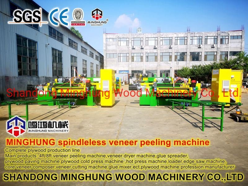 Spindleless Peeling and Clipping Machine for Veneer Sheets Processing