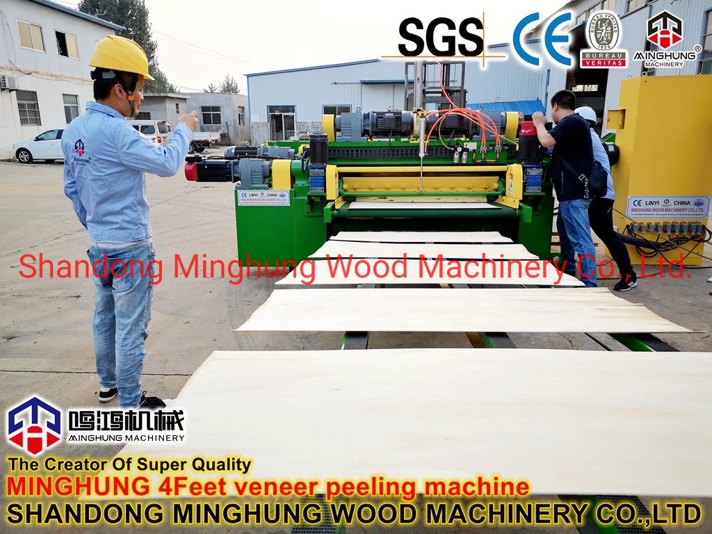 Spindleless Core Veneer Board Machine for Wood Debarking Peeling Machine