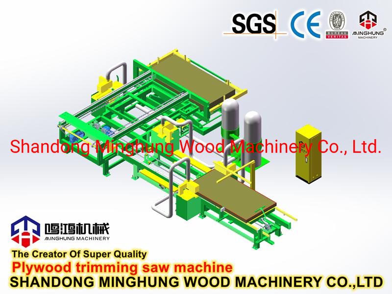 Circular Plywood Edge Cutting Trimming Machine for Woodworking Plywood Machine