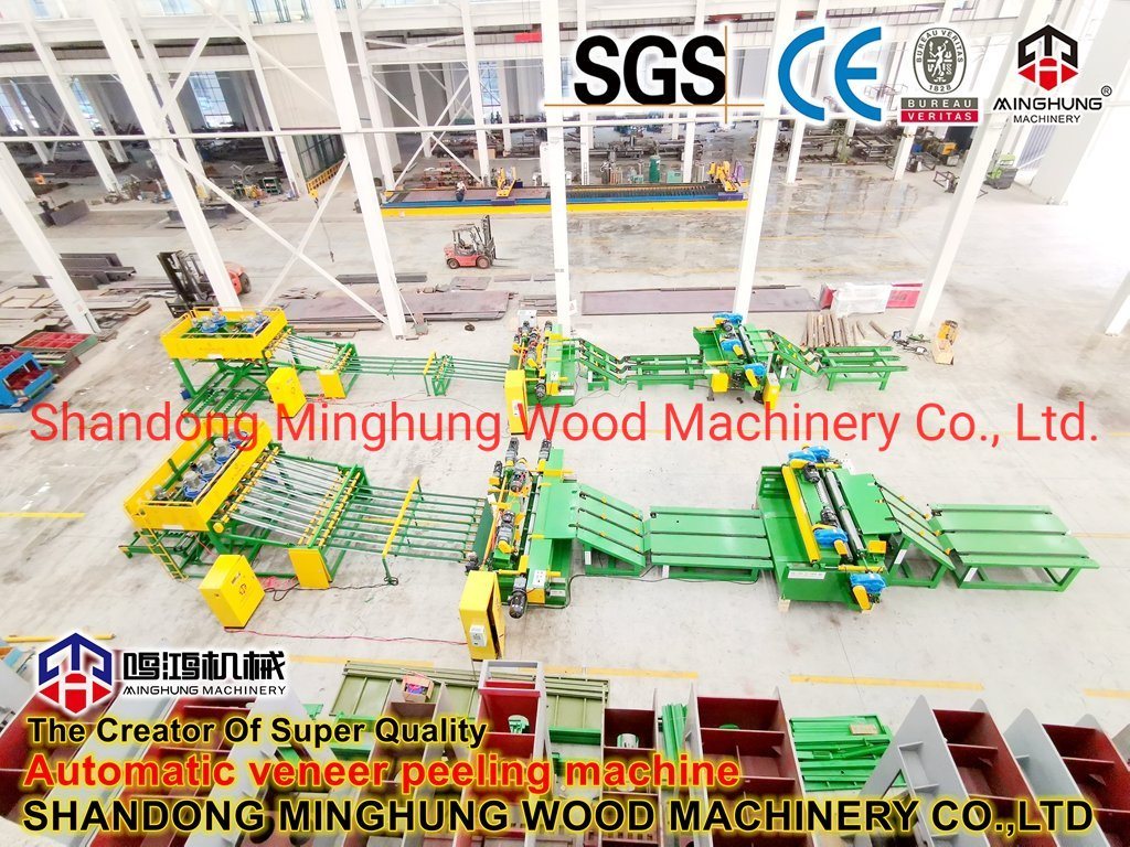 CNC Spindleless Wood Veneer Log Peeling Machine