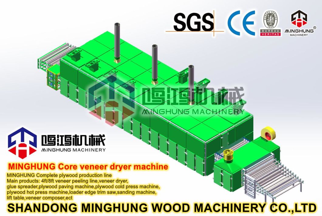 Roller Type Dryer Core Veneer Drier