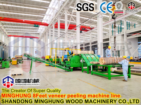 Wood Log Feeding Machine for Veneer Peeling Machine - SHANDONG MINGHUNG ...