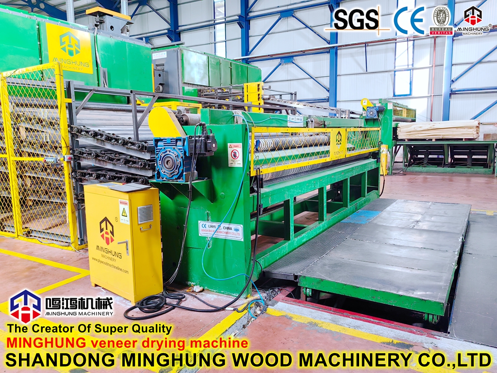 Semi auto loader for veneer dryer