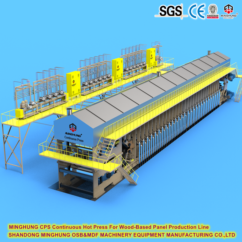 MINGHUNG Continuous Hot Press For Wood Based Panel Production Line