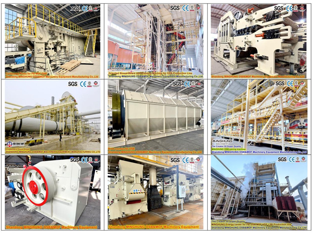 China MINGHUNG PB MDF OSB production line