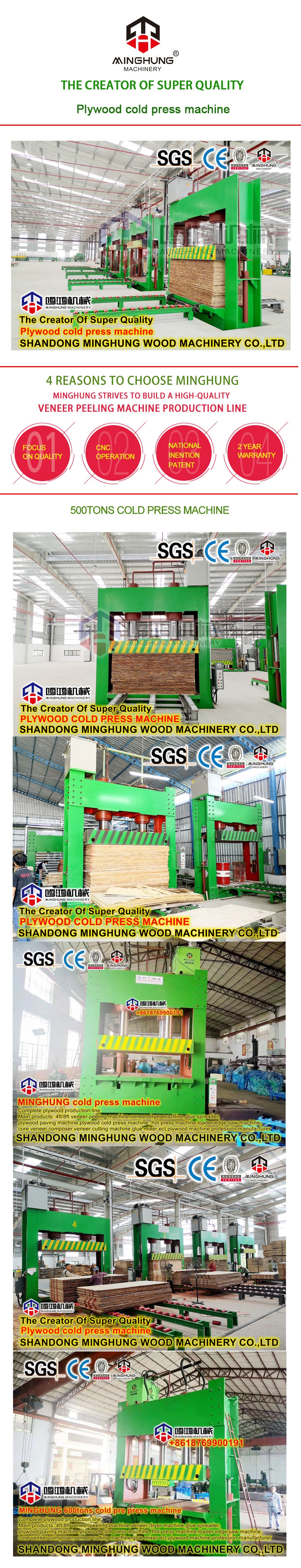 MINGHUNG plywood cold press machine
